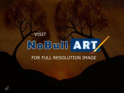 400x300 Rafi Talby - Drawing Of Sunset In Hills