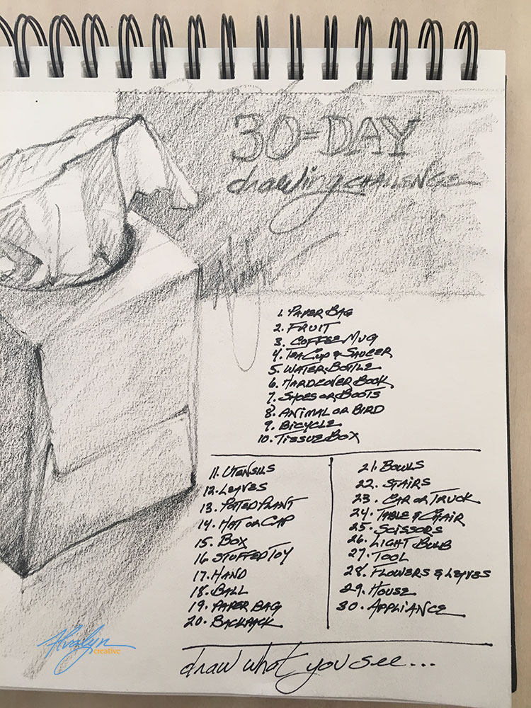 750x1000 Day Draw What You See Drawing Challenge - Drawing Of The Day