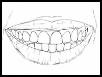 200x150 How To Draw Teeth Mouths And The Human Face Drawing Tutorials - Drawing Of The Teeth