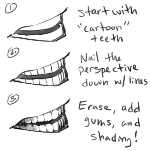 500x500 Help Me Draw Can You Give Me Some Tips On How To Draw Teeth - Drawing Of The Teeth