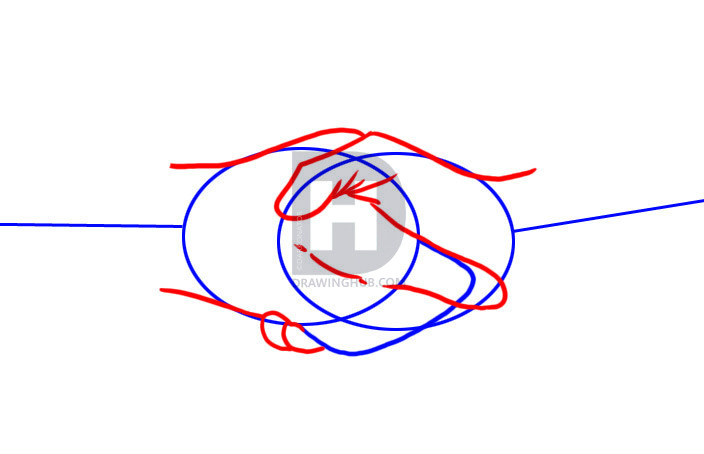 704x454 How To Draw Shaking Hands, Step - Drawing Of Two Hands Shaking