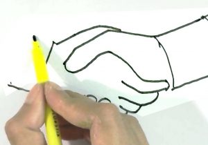 300x210 How To Draw Two Hands Shaking Step - Drawing Of Two Hands Shaking