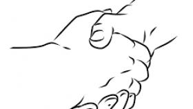 280x158 How To Draw Two Hands Shaking Step - Drawing Of Two Hands Shaking