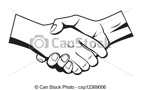 450x288 Draw Two Hands Shaking Cartoon - Drawing Of Two Hands Shaking