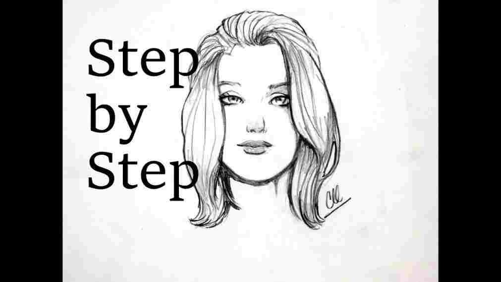 1011x569 Drawing Of Woman's Face - Drawing Of Womans Face