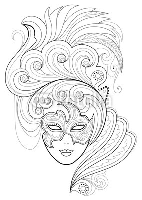 284x400 Black And White - Drawing Of Womans Face