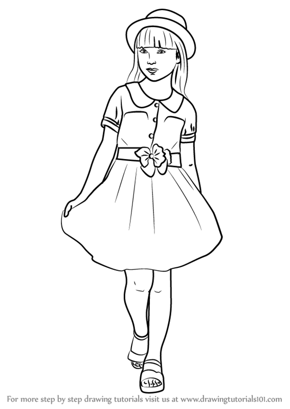 567x800 Learn How To Draw A Beautiful Young Girl - Drawing Of Young Girl