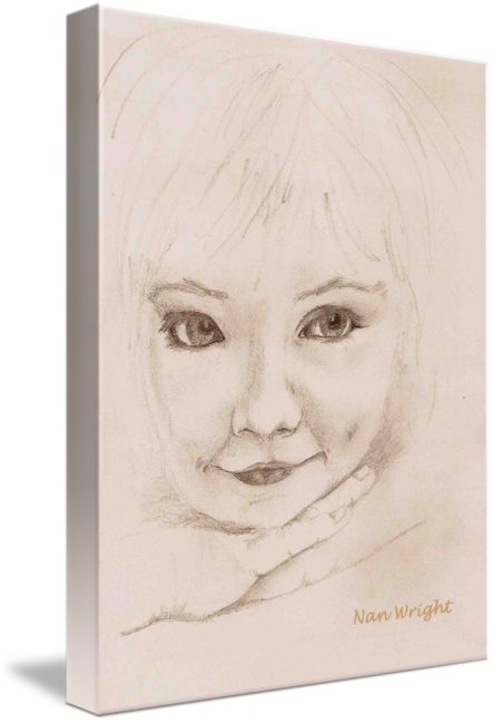 443x650 Pencil Sketch Of Young Girl - Drawing Of Young Girl