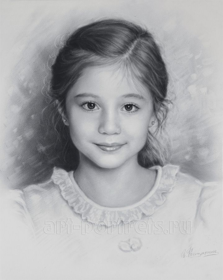 719x900 Portrait Of Child Pictures Of Children Drawing In Portrait - Drawing Of Young Girl