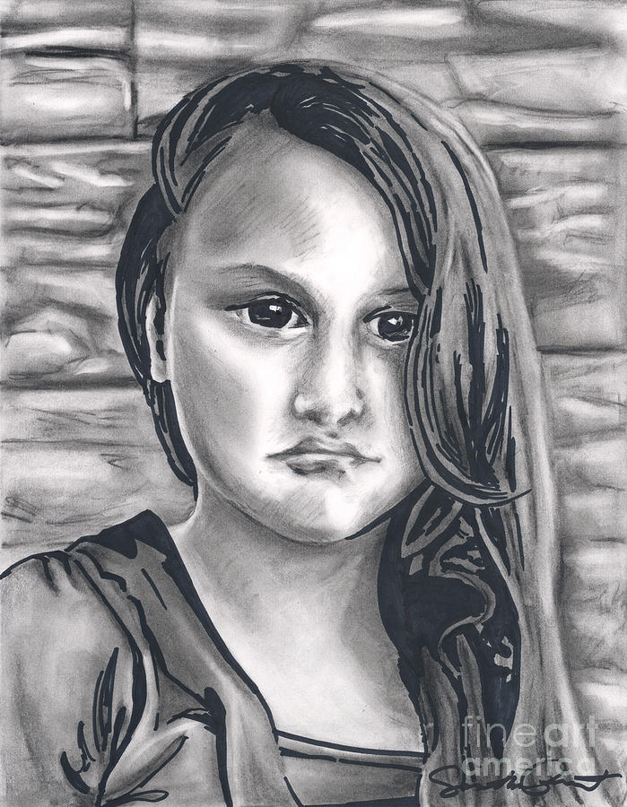 699x900 young girl shan peck contest drawing - Drawing Of Young Girl