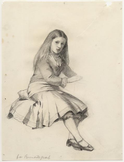 476x620 Collection Image Studies For Burnside Group Of Young Girl - Drawing Of Young Girl