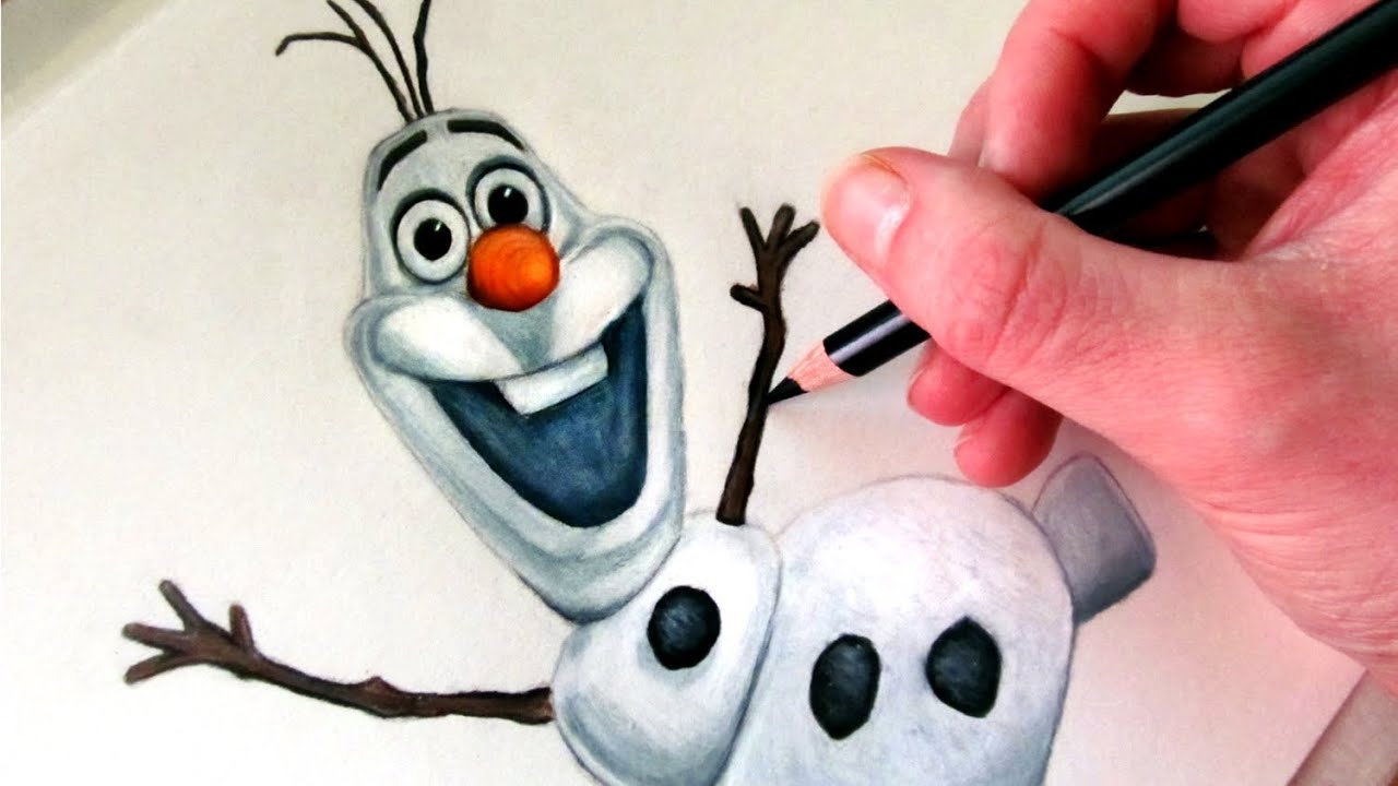 1280x720 How To Draw Olaf From Frozen - Drawing Olaf The Snowman