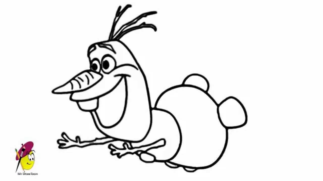 1280x720 Huge Collection Of 'frozen Olaf Drawing' Download More Than - Drawing Olaf The Snowman