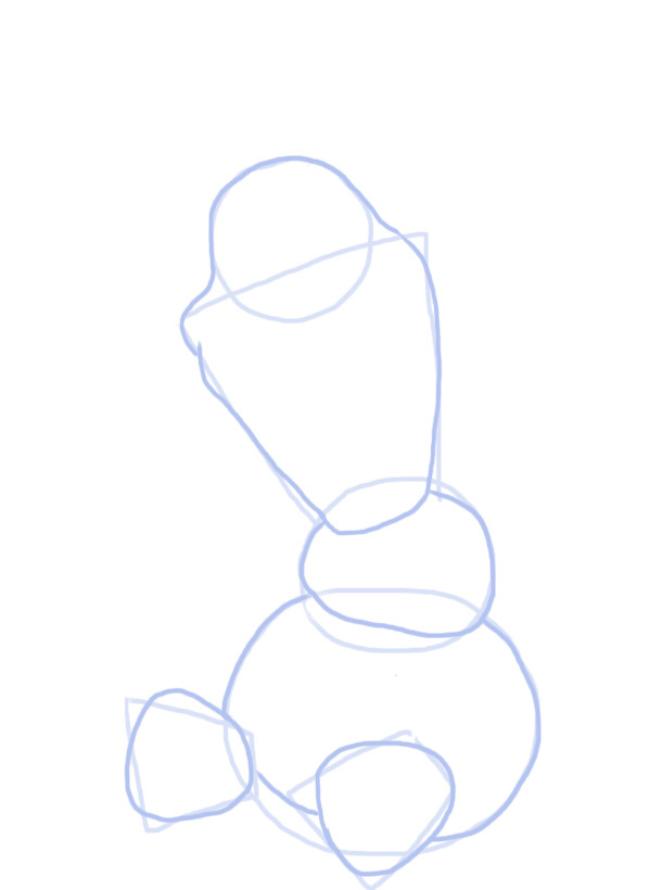 610x820 Learn To Draw Frozen's Olaf The Snowman Step - Drawing Olaf The Snowman