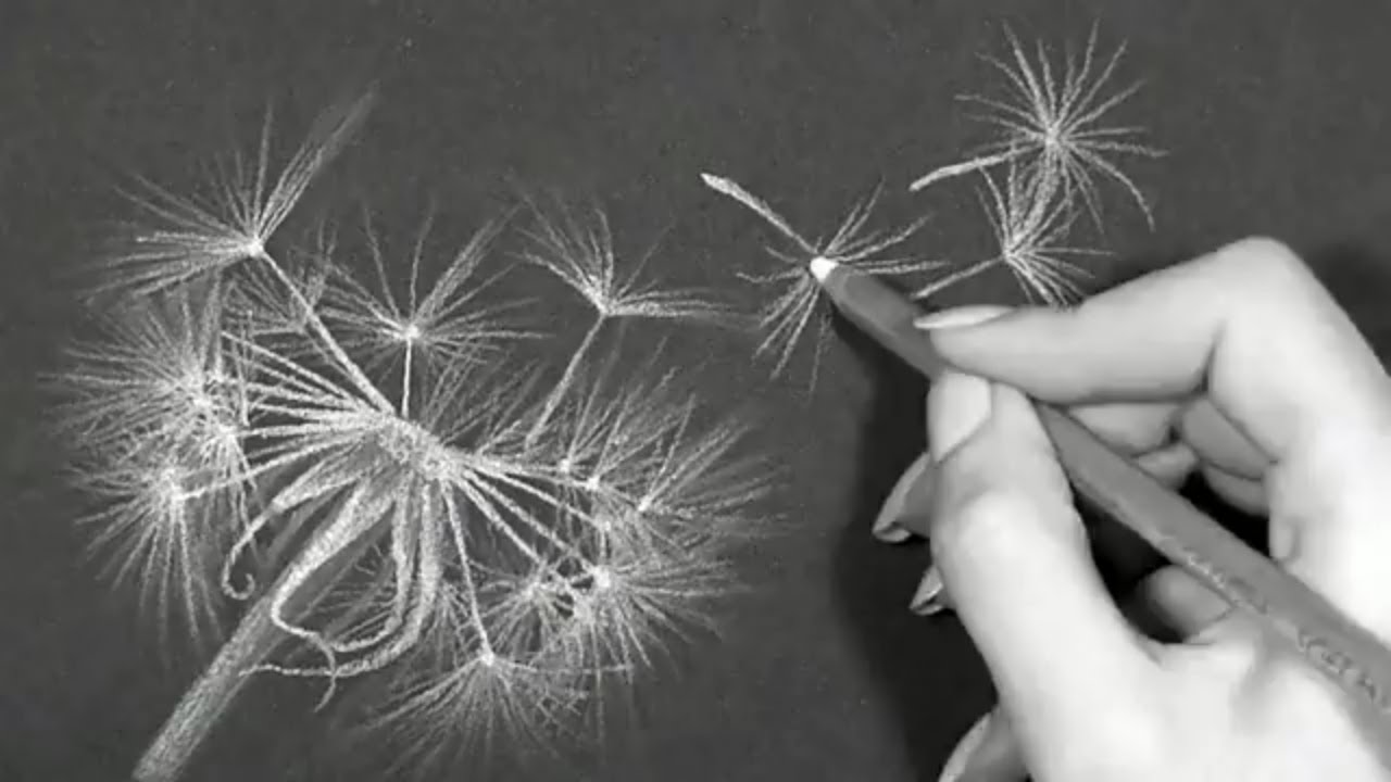 1280x720 Easiest Drawing To Make On Black Paper - Drawing On Black Paper