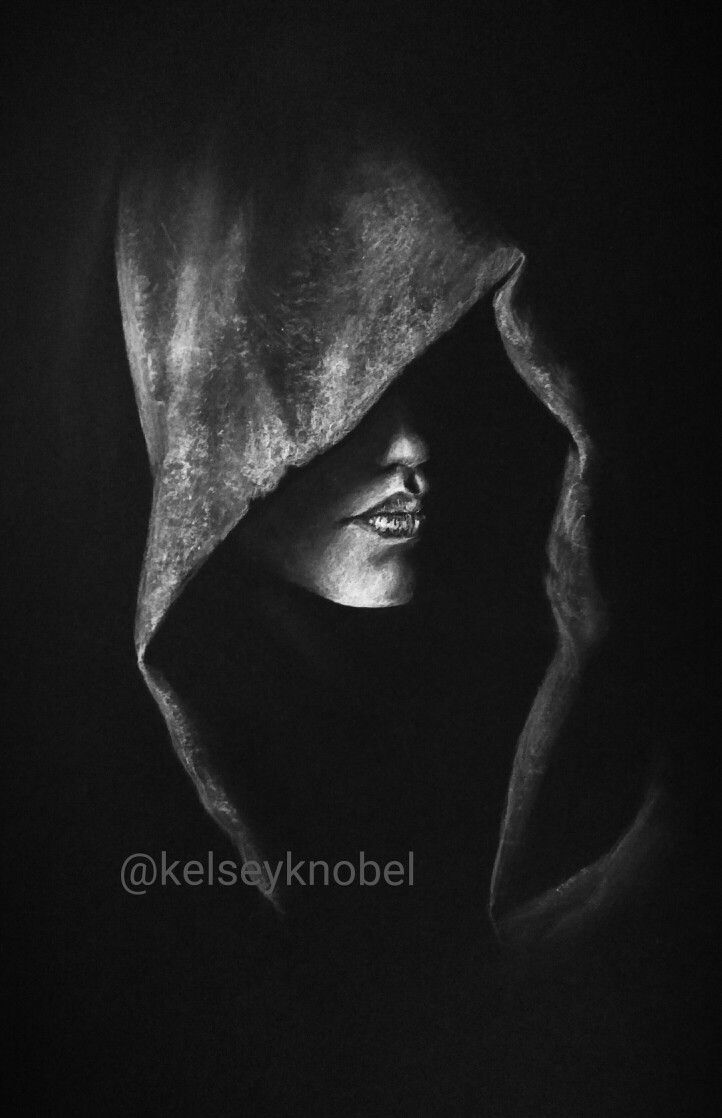 722x1118 White Charcoal On Black Paper Drawing - Drawing On Black Paper