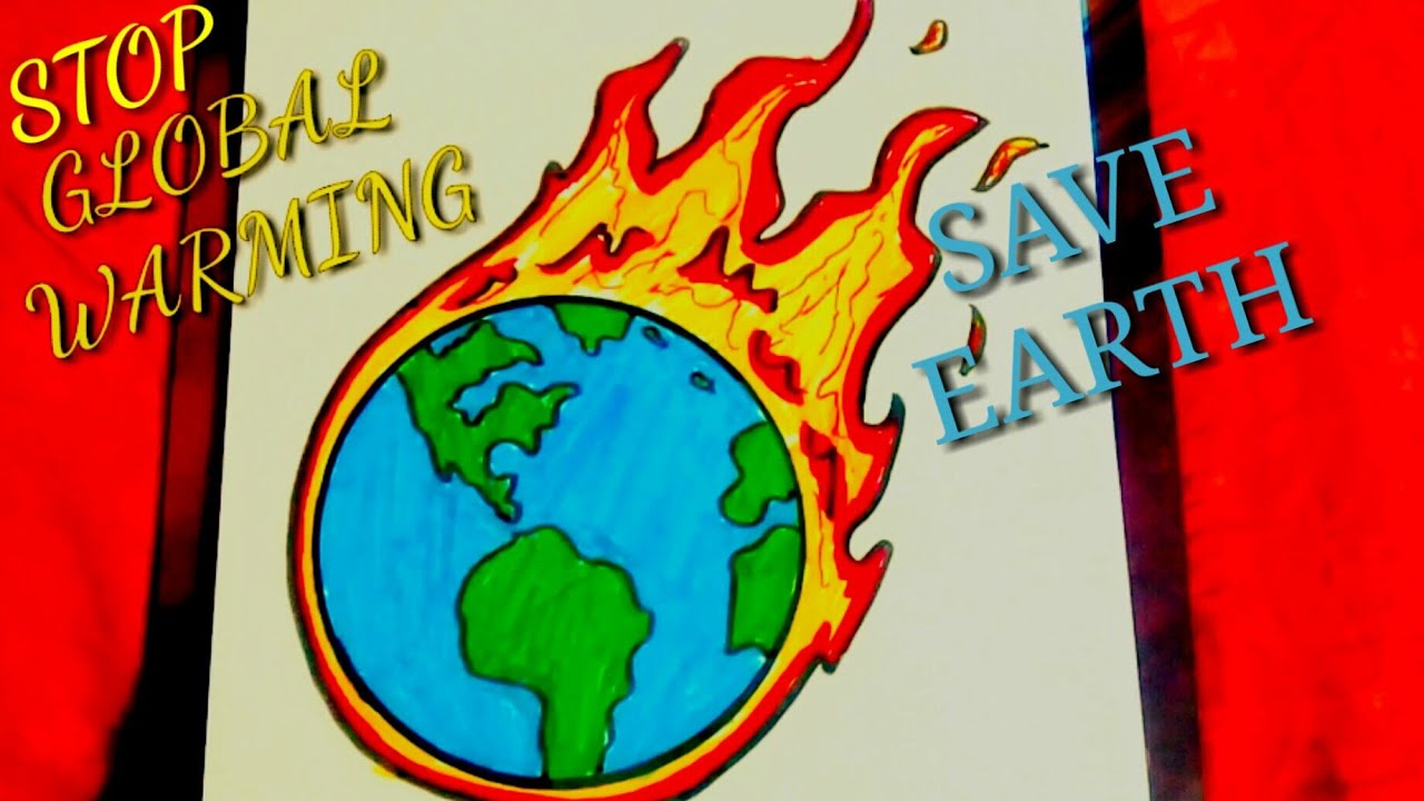 Drawing On Global Warming For Children at PaintingValley