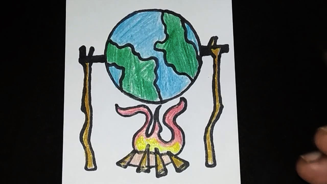 Drawing On Global Warming For Children at PaintingValley.com | Explore