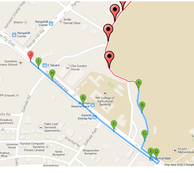 624x557 how to draw a running route on google maps - Drawing On Google Maps