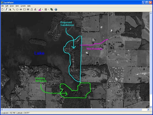 530x398 use google maps as an online whiteboard - Drawing On Google Maps