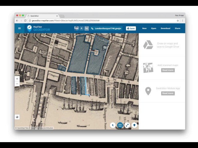 640x480 Online Drawing Tools In Geoeditor Web Application Maptiler News - Drawing On Image Online