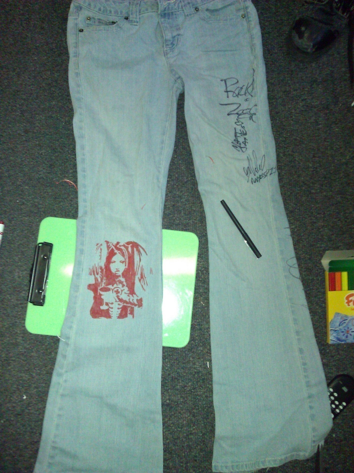 1199x1600 Angelspit Pants - Drawing On Jeans