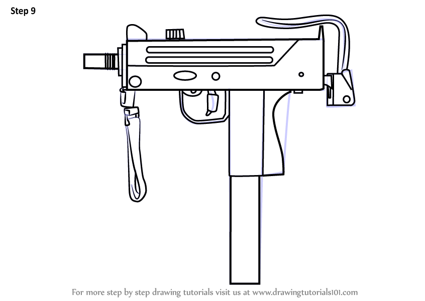 Mac 10 чертеж с размерами