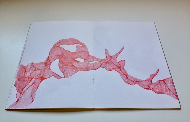 640x411 Antonella Cusimano Abstract Lines Drawings - Drawing On Paper