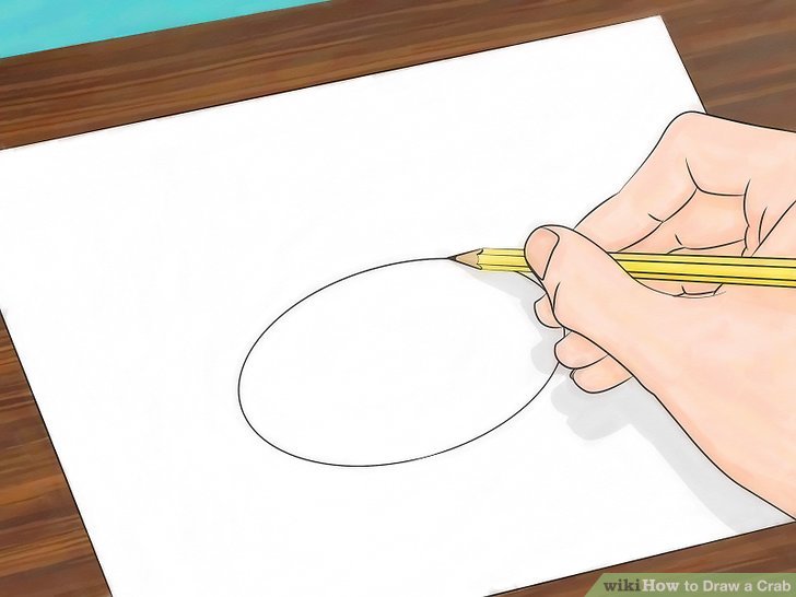 728x546 How To Draw A Crab Steps - Drawing On Paper