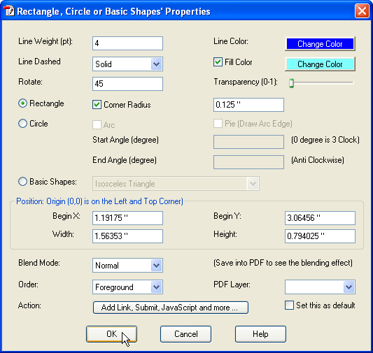 533x505 How To Draw Rectangle, Circle And Basic Shape On Pdf Page - Drawing On Pdf