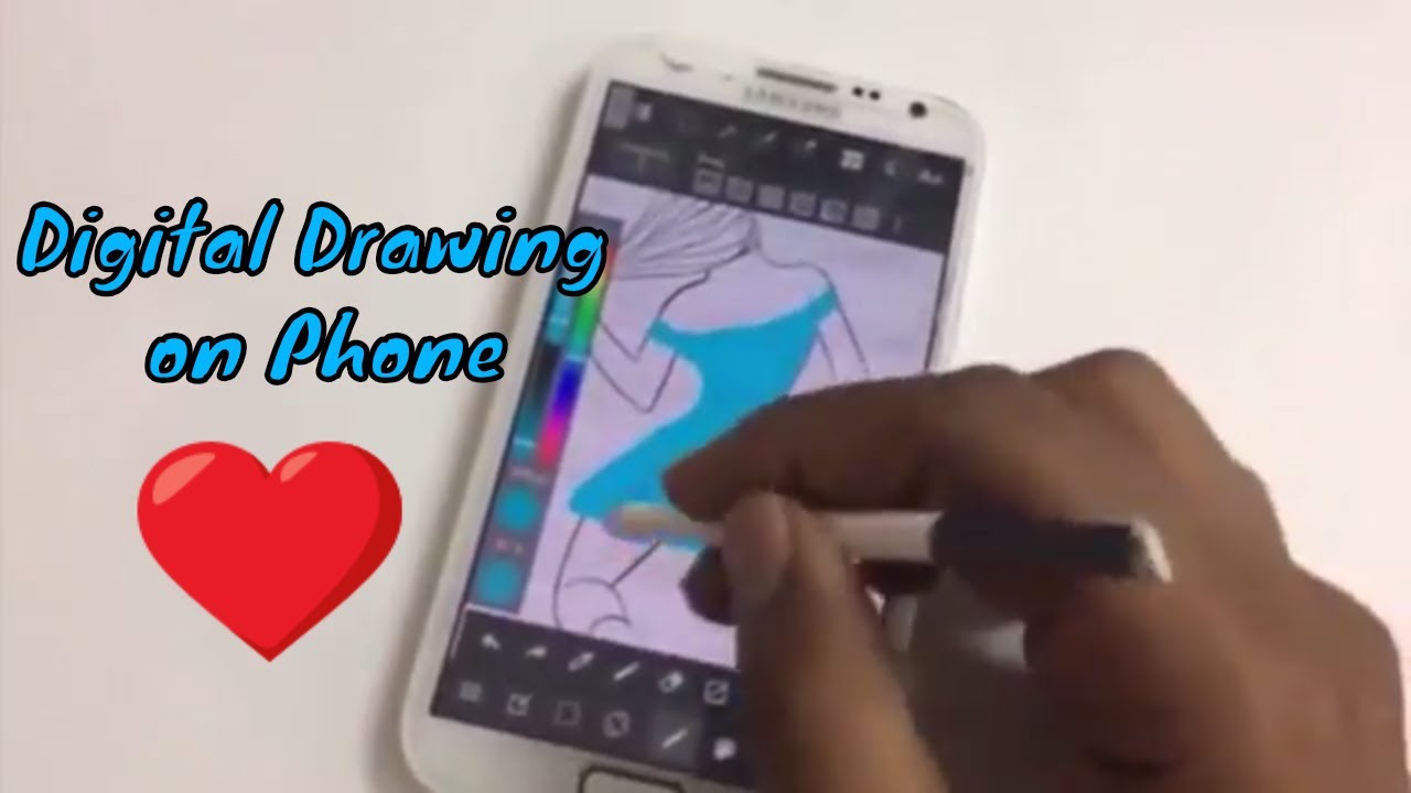 1280x720 Digital Painting On Android Phone Using Medibang - Drawing On Phone