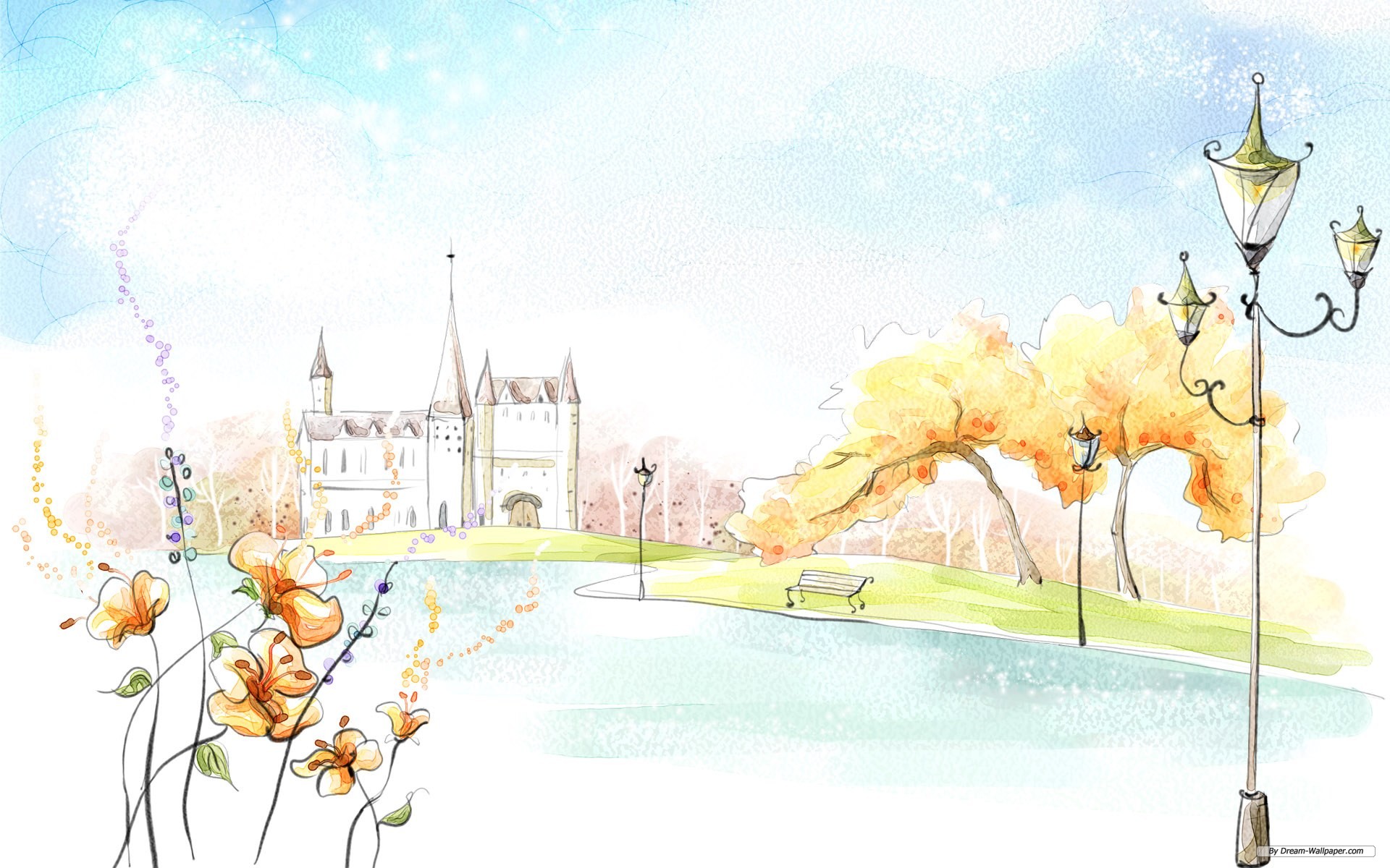 1920x1200 Free Wallpaper - Drawing On The Computer For Free