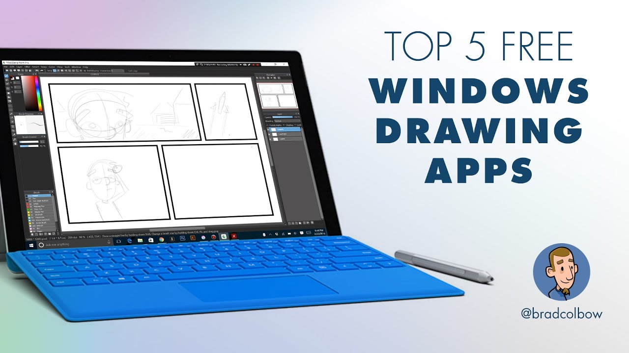 1280x720 Testing Free Windows Drawing Apps - Drawing On The Computer For Free