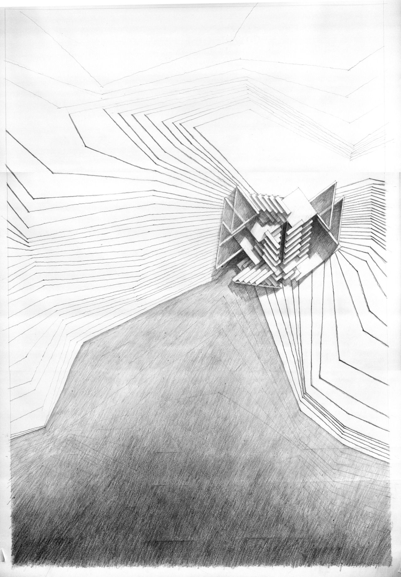 1280x1839 River Dwelling Graphite On Vellum - Drawing On Vellum