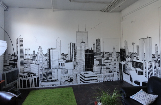 650x426 Drawing On Walls With Permanent Markers Mattias Uyttendaele - Drawing On Wall