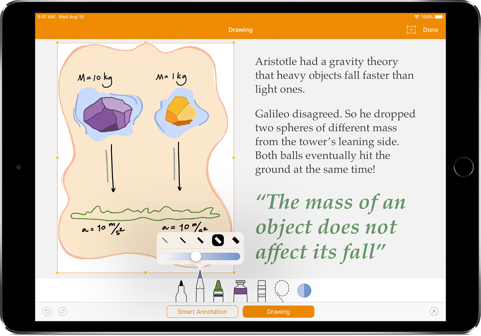 1560x1090 draw and annotate in pages on your ipad, iphone, or ipod touch - Drawing On Webpage
