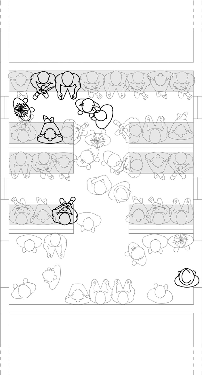 702x1305 Birds Eye View Drawing Of The Inside Of A New Hc Note The People - Drawing Outlines Of People