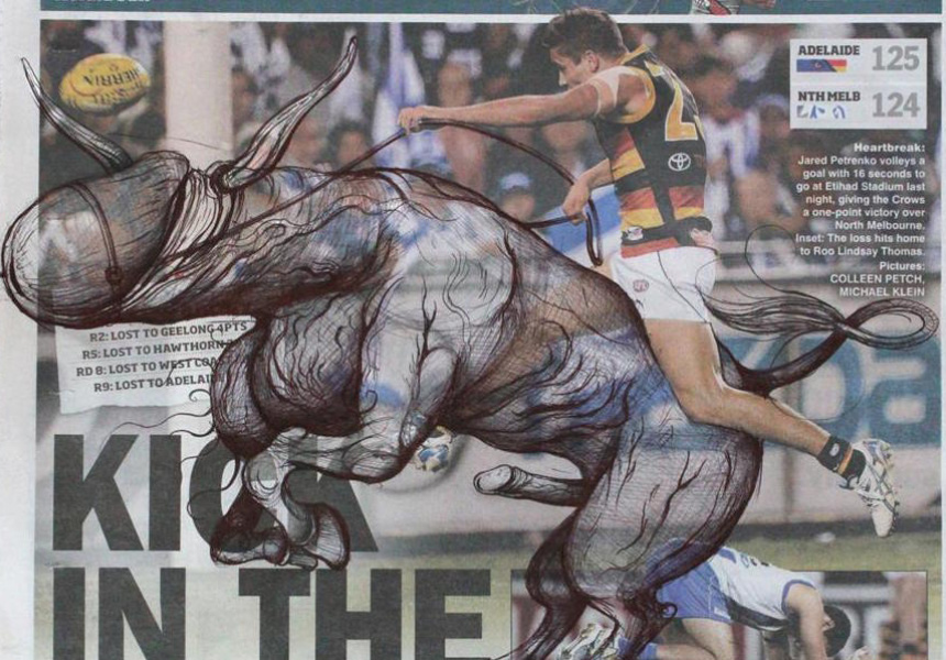 860x600 drawing dicks on the herald sun the exhibition - Drawing Over Photos