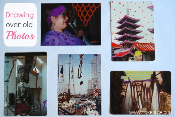 600x400 drawing over old photographs tinkerlab - Drawing Over Photos