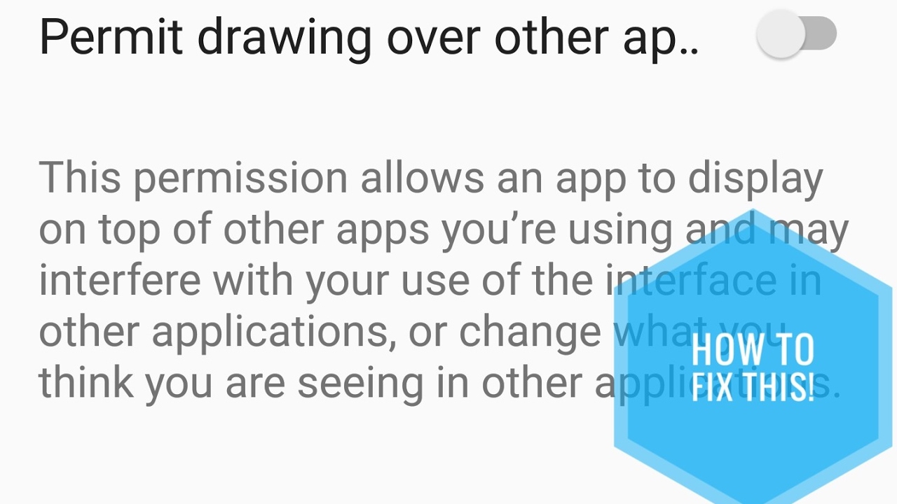 1280x720 how to fix can't permit drawing over other apps - Drawing Over Photos