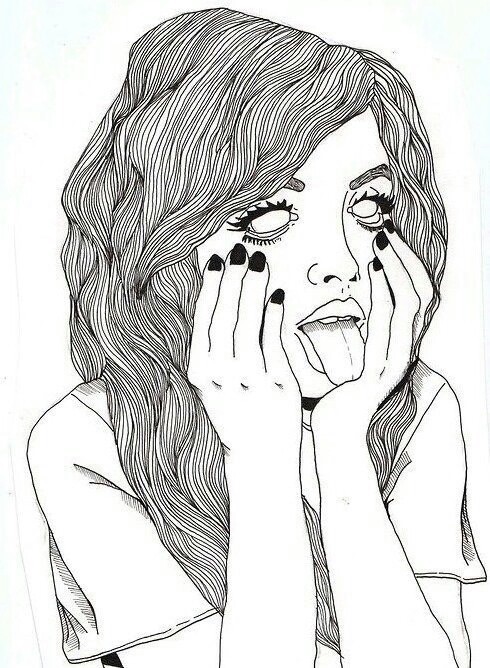 490x668 Image About Girl In Grungeaesthetics Indiestuff - Drawing Overlay