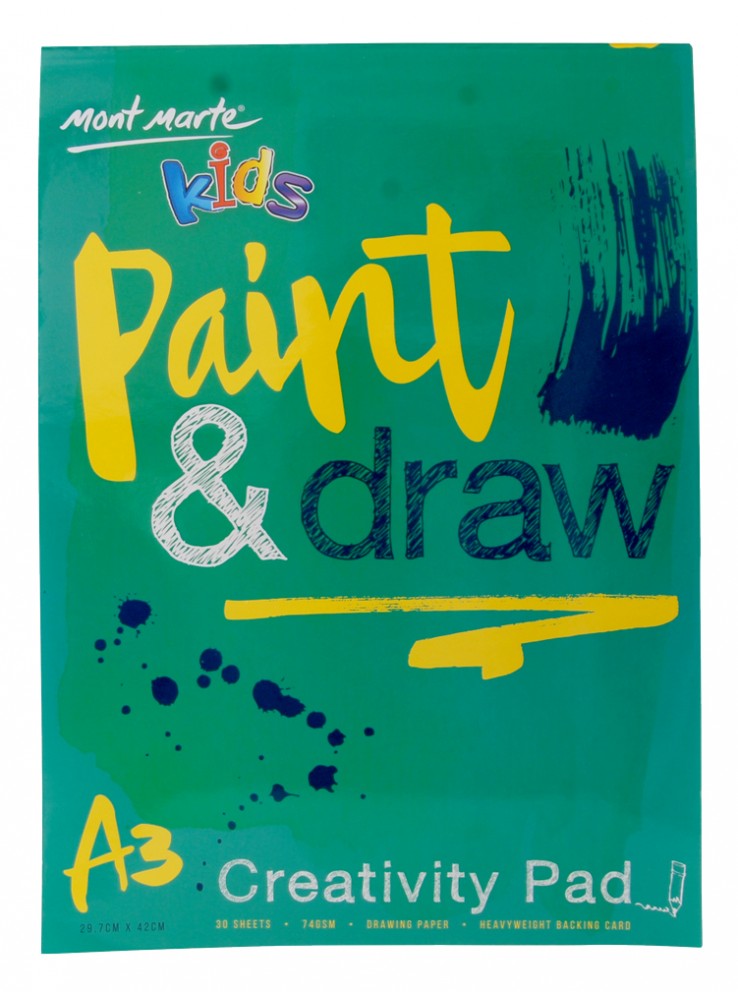 738x1000 M M Kids Colour Paint Draw Pad Sheet Montmarte - Drawing Pad For Kids