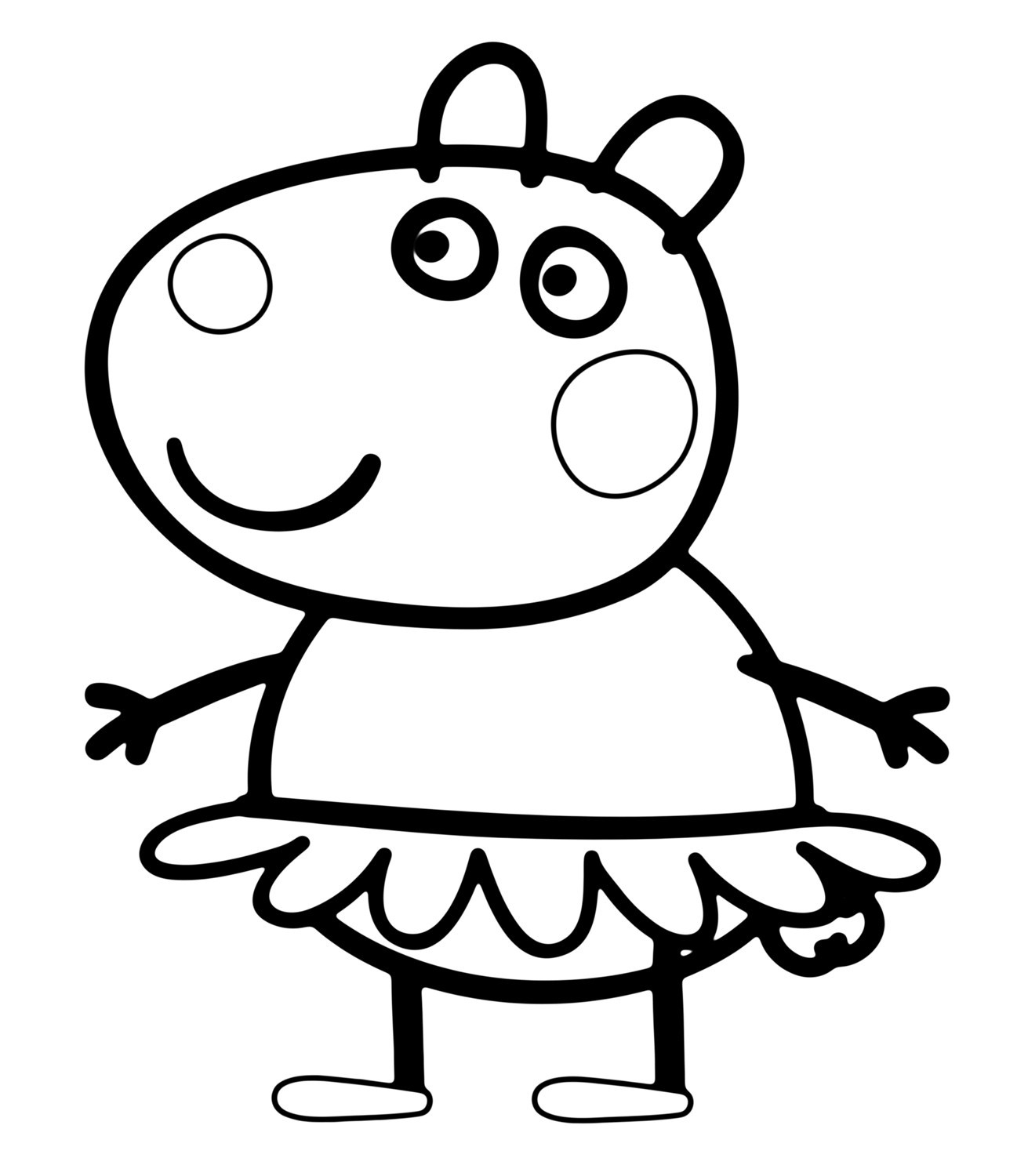 1311x1500 Coloring Pages Online Peppa Pig New Free Printable To Color Kids - Drawing Page Online