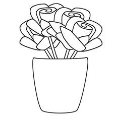 230x230 Top Free Printable Beautiful Rose Coloring Pages For Kids - Drawing Pages