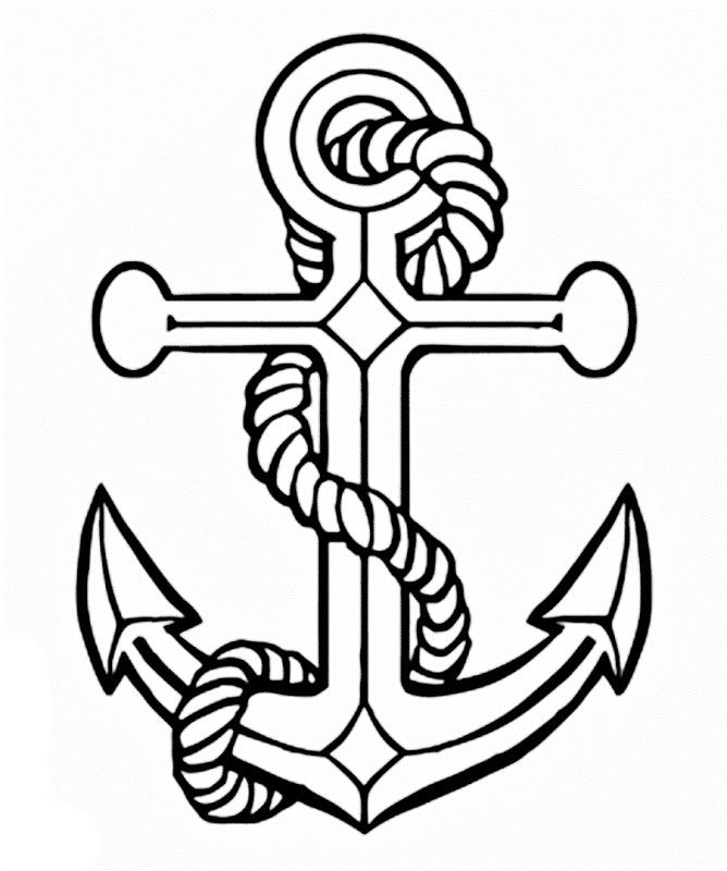 668x800 Anchor Drawings For Women Images Of A Anchor Coloring Pages - Drawing Pages