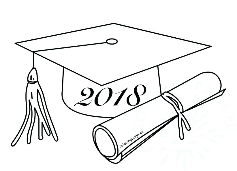 822x595 Class Of Graduation Cartoon Drawing Coloring - Drawing Pages