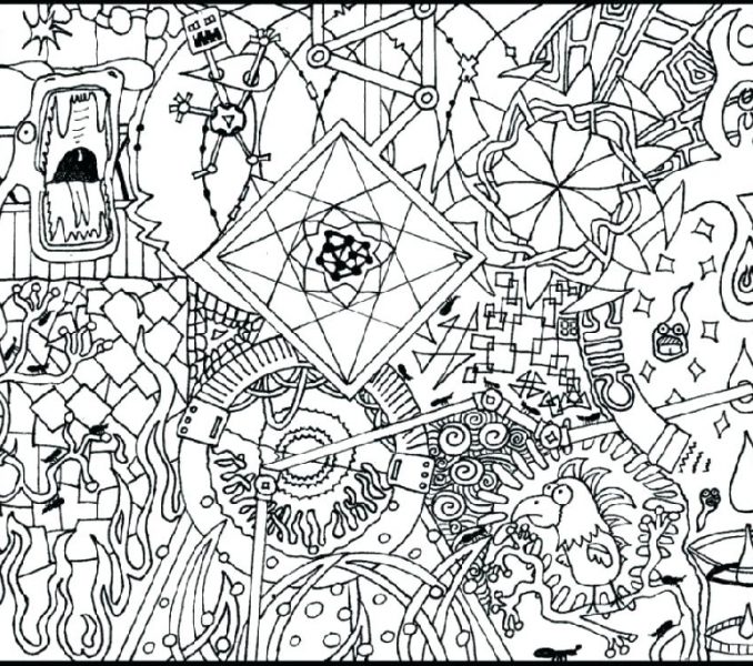 678x600 Free Psychedelic Coloring Pages For Adults Coloring - Drawing Pages Free