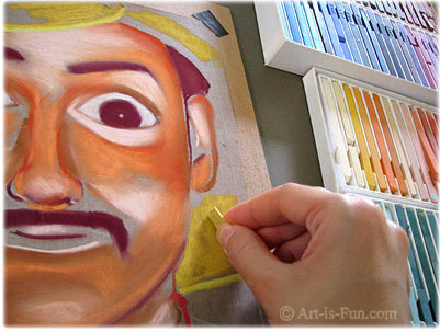 401x303 how to use pastels learn various pastel painting techniques - Drawing Painting Techniques