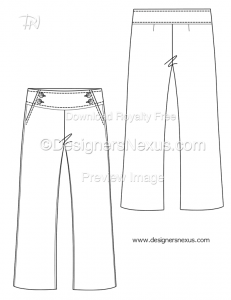 231x300 free downloads illustrator pants flat sketches - Drawing Pants