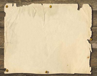 400x314 Cute Girl A Pastel Drawing On Old Paper - Drawing Paper Background